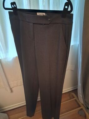 Calvin Klein Men's Charcoal Gray Dress Trousers Size 4